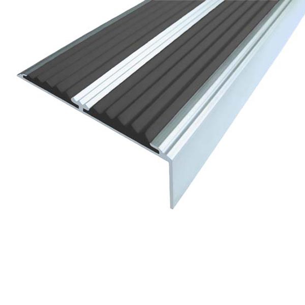 Алюминиевый угол-порог со вставками